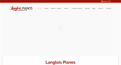 Desktop Screenshot of langloispiano.com